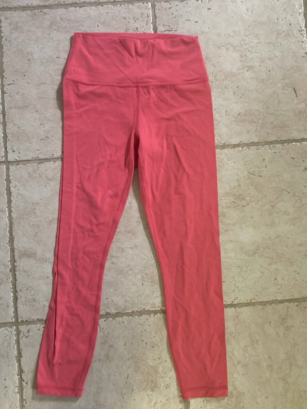Athleta Transcend 7/8 Tight Legging Coral Salmon Pink Size Small